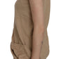 PINK MEMORIES Brown 100% Cotton Sleeveless Cardigan Top Vest