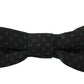 Dolce & Gabbana Men Gray Pattern Silk Adjustable Neck Papillon Bow Tie