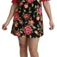 Dolce & Gabbana Floral Pink Lace A-Line Shift Mini Dress