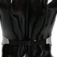 Dolce & Gabbana Gray Patterned Waist Belt Silk Cummerbund