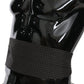 Dolce & Gabbana Black Dotted Waist Belt Silk Cummerbund
