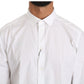 Dolce & Gabbana White Cotton Long Sleeve Top Shirt