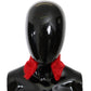 Dolce & Gabbana Red Fur Neck Collar Wrap Lambskin Scarf