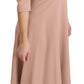 Dolce & Gabbana Pink 3/4 Sleeves A-line Viscose Dress