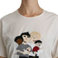 Dolce & Gabbana White #dgfamily Patch Short Sleeve Blouse Top