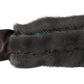 Dolce & Gabbana Brown Mid Arm Length Leather Fur Gloves