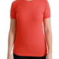 Dolce & Gabbana Red Crewneck Short Sleeve T-shirt Cotton Top