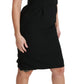Dolce & Gabbana Black Sheath Stretch Formal Dress