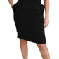 Dolce & Gabbana Black Sheath Stretch Formal Dress