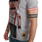 Dolce & Gabbana Gray Cotton Top 2019 Year of the Pig T-shirt