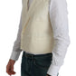 Dolce & Gabbana White Waistcoat Formal Wool  Vest
