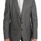 Dolce & Gabbana Gray Slim Fit Formal MARTINI Blazer