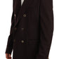 Dolce & Gabbana Bordeaux Cashmere Coat TAORMINA Blazer