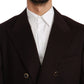 Dolce & Gabbana Bordeaux Cashmere Coat TAORMINA Blazer