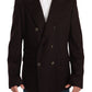 Dolce & Gabbana Bordeaux Cashmere Coat TAORMINA Blazer