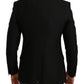 Dolce & Gabbana Black Slim Fit Coat Jacket MARTINI Blazer