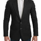 Dolce & Gabbana Gray NAPOLI Slim Fit Jacket Wool Blazer
