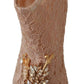 Dolce & Gabbana Pink Crystal Lace Booties Stilettos Shoes