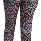 Dolce & Gabbana Multicolor Patterned Cropped High Waist Pants