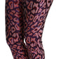 Dolce & Gabbana Multicolor Patterned Cropped High Waist Pants