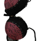 Roberto Cavalli Black Pink Lace Push Up Bra Underwear