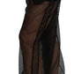 Dolce & Gabbana Black See Through Jogger Polyester Pants
