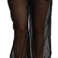 Dolce & Gabbana Black See Through Jogger Polyester Pants