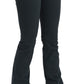 John Galliano Gray Mid Waist Slim Flared Denim Trouser Jeans