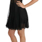 Dolce & Gabbana Black Silk Lace Dress Chemise Lingerie