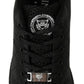 Philipp Plein Black Casual Running Sneakers Shoes