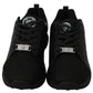 Philipp Plein Black Casual Running Sneakers Shoes