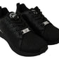 Philipp Plein Black Casual Running Sneakers Shoes