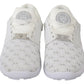 Philipp Plein White Polyester Casual Sneakers Shoes