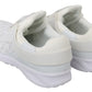 Philipp Plein White Polyester Casual Sneakers Shoes