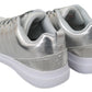 Philipp Plein Gisella Silver Polyester Sneakers Shoes