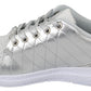 Philipp Plein Gisella Silver Polyester Sneakers Shoes