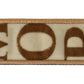 Dolce & Gabbana Gold White Textile Leather AMORE Shoulder Strap