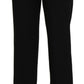 BENCIVENGA Black High Waist Straight Formal Dress Trouser