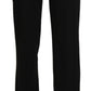 BENCIVENGA Black High Waist Straight Formal Dress Trouser