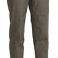 BENCIVENGA Gray High Waist Cropped Dress Trouser Pants