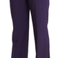 BENCIVENGA Purple High Waist Straight Dress Trouser Pants