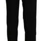 BENCIVENGA Black High Waist Straight Casual Trouser Pant