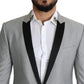 Dolce & Gabbana Light Gray Single Breasted SARTORIA Blazer