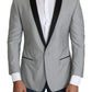 Dolce & Gabbana Light Gray Single Breasted SARTORIA Blazer