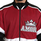 Dolce & Gabbana Red Black AMORE Sport Full Zipper Sweater