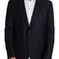 Dolce & Gabbana Black Wool Single Breasted NAPOLI Blazer
