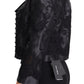 Dolce & Gabbana Black Lace Sheer Corset Organza Silk Jacket