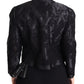 Dolce & Gabbana Black Lace Sheer Corset Organza Silk Jacket