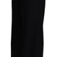 Dolce & Gabbana Black Cashmere Wide Leg Women Trouser Pants
