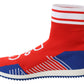 Dolce & Gabbana Blue Red Sorrento Logo Sneakers Socks Shoes